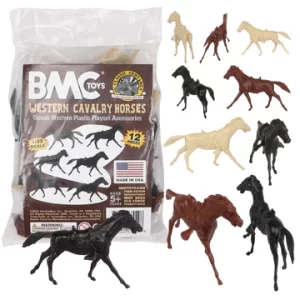 BMC Western Calvalry Horses 12pc